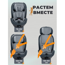 Автокресло Sweet Baby Gravity BH7613519 (О9) Grey