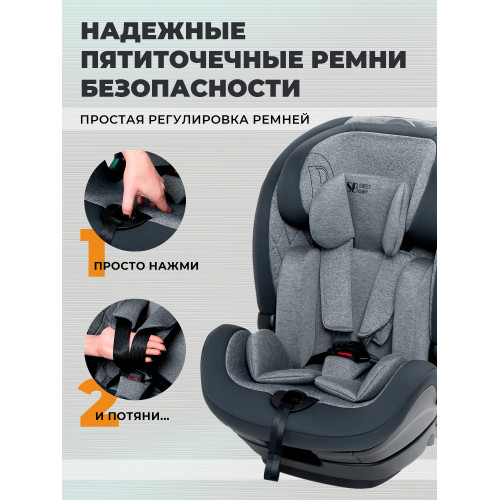 Автокресло Sweet Baby Gravity BH7613519 (О9) Grey