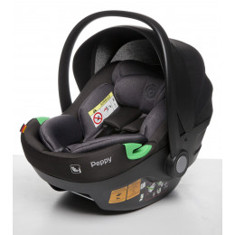 Автокресло Peppy First I-Size (совместима с Tecla / Monaco) Black
