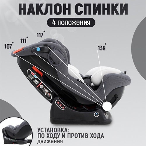 Автокресло Agex Voyage (0-25 кг), Grey (Серый)
