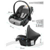 Автокресло AmaroBaby Baby comfort серый