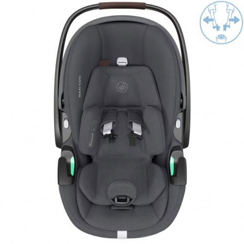Автокресло Maxi-Cosi Pebble 360 Pro 0-13 кг с базой Family Fix 360 Prо 8052204110 Twillic Graphite/графит (2024)
