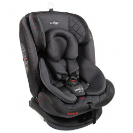 Автокресло Indigo Aero Isofix черный/красный