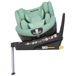 Автокресло Avova Swan Fix i-Size 0-1-2 (40-125 см, 0-25 кг) Lime Green, мятный