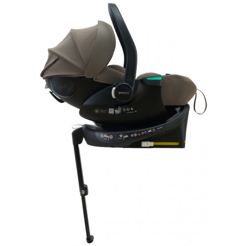 Автокресло Peppy Jet с поворотной базой Isofix коричневый