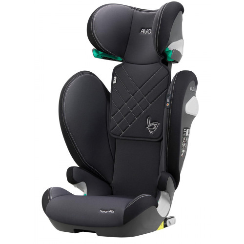 Автокресло Avova Sora Fix (15-36 кг, 100-150 см) Grey & Black