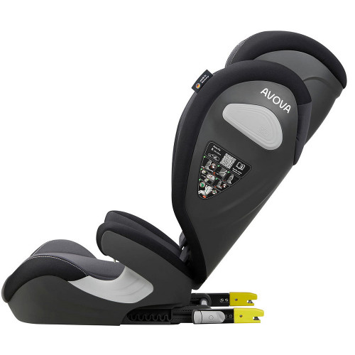 Автокресло Avova Sora Fix (15-36 кг, 100-150 см) Grey & Black