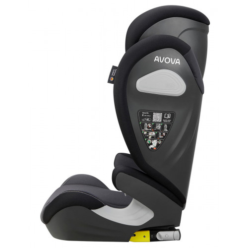 Автокресло Avova Sora Fix (15-36 кг, 100-150 см) Grey & Black