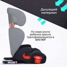Автокресло Farfello YKO-969 ISOFIX 15-36 кг Grey/серое