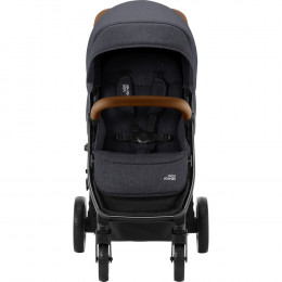 Коляска прогулочная Britax Roemer B-Agile R, Black Shadow / Brown (Черный / Коричневый бампер)