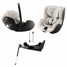 Комплект 3 в 1 Автокресло Britax Roemer Baby-Safe Pro (0-13 кг) + База Vario Base 5Z + Автокресло Dualfix 5Z Lux (0-18 кг), Soft Taupe (Бежевый)