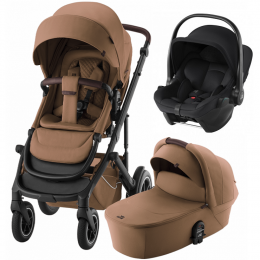 Коляска 3 в 1 Britax Roemer Smile 5Z LUX, Warm Caramel + BABY-SAFE CORE Space Black