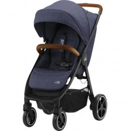 Коляска прогулочная Britax Roemer B-Agile R, Navy Ink / Brown (Синий / Коричневый бампер)