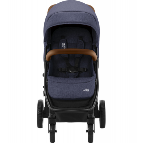 Коляска прогулочная Britax Roemer B-Agile R, Navy Ink / Brown (Синий / Коричневый бампер)