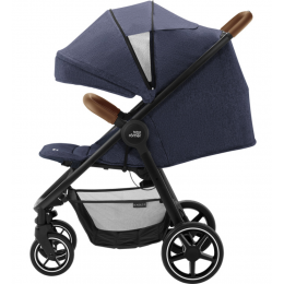 Коляска прогулочная Britax Roemer B-Agile R, Navy Ink / Brown (Синий / Коричневый бампер)