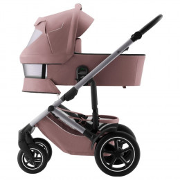 Коляска 3 в 1 Britax Roemer Smile 5Z, Dusty Rose (Розовый) + Автокресло Britax Roemer Baby-Safe Pro (0-13 кг), Space Black (Черный)