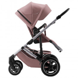 Коляска 3 в 1 Britax Roemer Smile 5Z, Dusty Rose (Розовый) + Автокресло Britax Roemer Baby-Safe Pro (0-13 кг), Space Black (Черный)