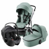 Коляска 3 в 1 Britax Roemer Smile 5Z, Jade Green (Зеленый) + Автокресло Britax Roemer Baby-Safe Pro (0-13 кг), Space Black (Черный)
