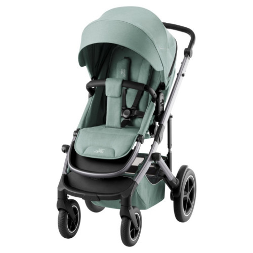 Коляска 3 в 1 Britax Roemer Smile 5Z, Jade Green (Зеленый) + Автокресло Britax Roemer Baby-Safe Pro (0-13 кг), Space Black (Черный)