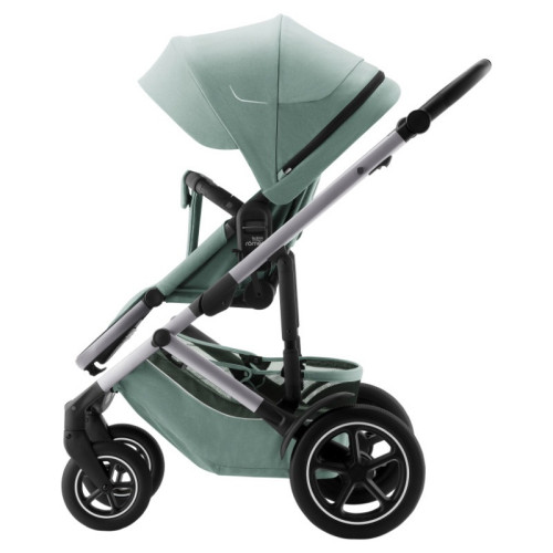 Коляска 3 в 1 Britax Roemer Smile 5Z, Jade Green (Зеленый) + Автокресло Britax Roemer Baby-Safe Pro (0-13 кг), Space Black (Черный)