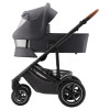Коляска 3 в 1 Britax Roemer Smile 5Z, Midnight Grey (Темно-серый) + Автокресло Britax Roemer Baby-Safe Pro (0-13 кг), Space Black (Черный)