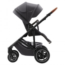 Коляска 3 в 1 Britax Roemer Smile 5Z, Midnight Grey (Темно-серый) + Автокресло Britax Roemer Baby-Safe Pro (0-13 кг), Space Black (Черный)