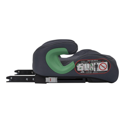 Автокресло-бустер QuickFix ISOFIX, группа 3 (135-150 см, 22-36 кг), (Indigo) (упак.4 шт.) (серый-серая сетка )