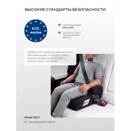 Автокресло-бустер Rant Micro группа 3 (22-36 кг) с направляющей ремня Black