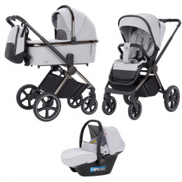 Коляска 3 в 1 Carrello Ultimo CRL-6521 Chrome Arctic Grey