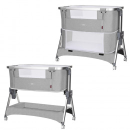 Приставная кроватка-манеж Carrello Aria 3 в 1 CRL-16401 Silver Grey