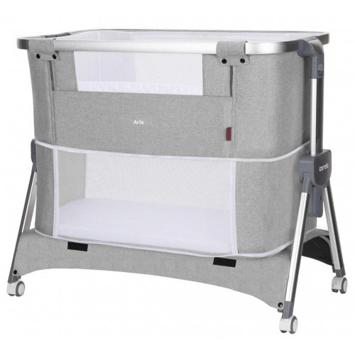 Приставная кроватка-манеж Carrello Aria 3 в 1 CRL-16401 Silver Grey