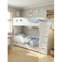 Кровать двухъярусная Детка с модулем (универсальный), 2348х864х1802 мм