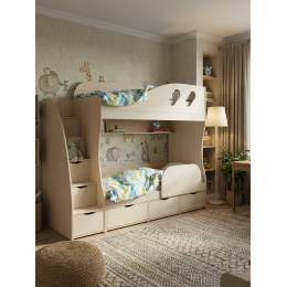 Кровать двухъярусная Детка с модулем (универсальный), 2348х864х1802 мм