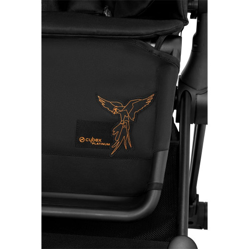 Коляска 2 в 1 Cybex Priam III Birds of Paradise шасси Rose Gold, Birds of Paradise (Темно-зеленый с узором)