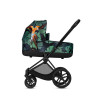 Коляска 2 в 1 Cybex Priam III Birds of Paradise шасси Rose Gold, Birds of Paradise (Темно-зеленый с узором)