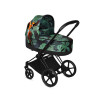 Коляска 2 в 1 Cybex Priam III Birds of Paradise шасси Rose Gold, Birds of Paradise (Темно-зеленый с узором)