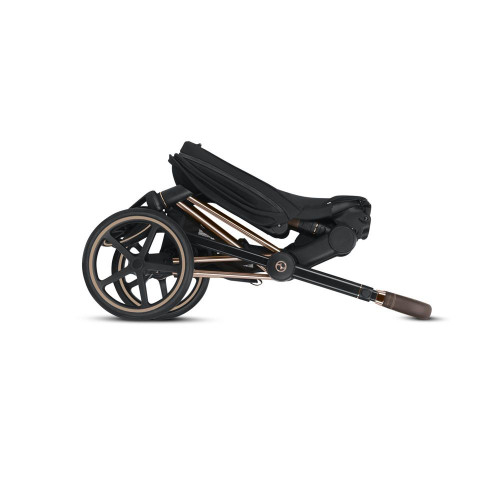 Коляска 2 в 1 Cybex Priam III шасси Chrome Black, Fancy Pink (Розовый)