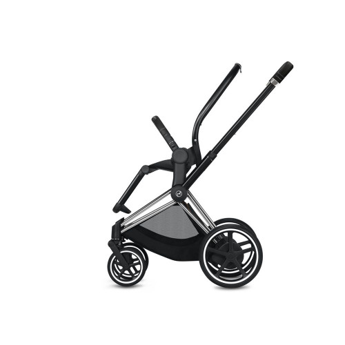 Коляска 2 в 1 Cybex Priam III шасси Chrome Black, Fancy Pink (Розовый)