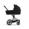 Коляска 2 в 1 Cybex Priam IV шасси Chrome Black, Deep Black (Черный)
