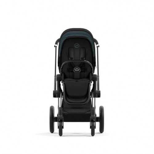 Коляска 2 в 1 Cybex Priam IV шасси Chrome Black, Deep Black (Черный)