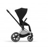 Коляска 2 в 1 Cybex Priam IV шасси Chrome Black, Deep Black (Черный)