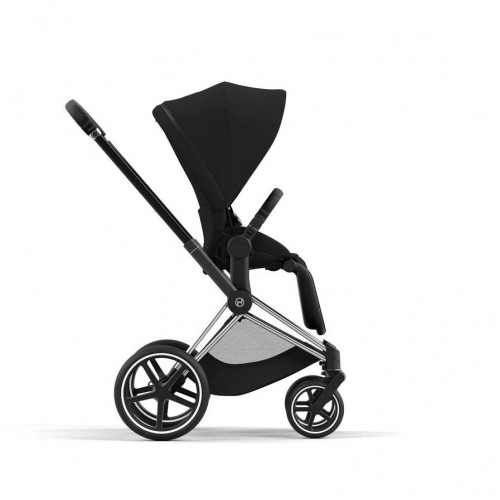 Коляска 2 в 1 Cybex Priam IV шасси Chrome Black, Deep Black (Черный)