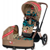 Коляска 2 в 1 Cybex Priam III KK One Love шасси Rose Gold, KK One Love (Коричневый с рисунком)