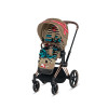 Коляска 2 в 1 Cybex Priam III KK One Love шасси Rose Gold, KK One Love (Коричневый с рисунком)
