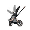 Коляска 2 в 1 Cybex Priam III KK One Love шасси Rose Gold, KK One Love (Коричневый с рисунком)