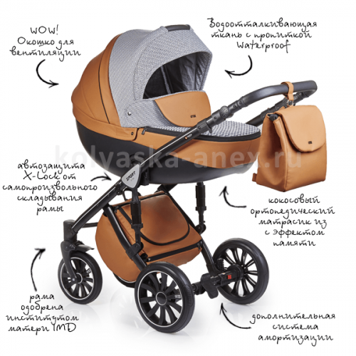 Коляска 2 в 1 Anex Sport