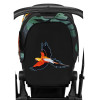 Коляска 2 в 1 Cybex Priam III Birds of Paradise шасси Chrome Black, Birds of Paradise (Темно-зеленый с узором)