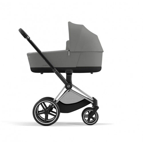 Коляска 3 в 1 Cybex Priam IV шасси Rose Gold + Автокресло Cybex Cloud Z2 i-Size, Soho Grey (Серый)