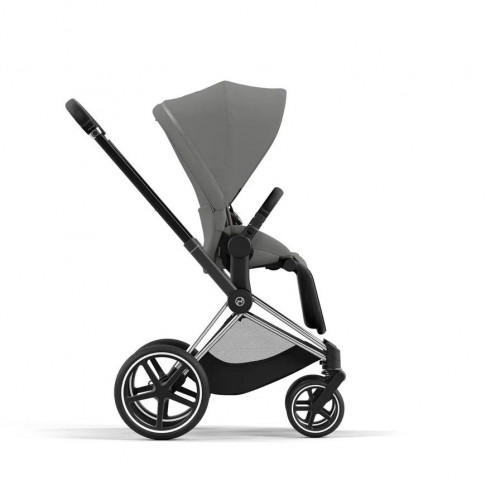 Коляска 3 в 1 Cybex Priam IV шасси Rose Gold + Автокресло Cybex Cloud Z2 i-Size, Soho Grey (Серый)