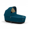 Коляска 3 в 1 Cybex Priam IV шасси Matt Black + Автокресло Cybex Cloud Z2 i-Size, Mountain Blue (Синий)